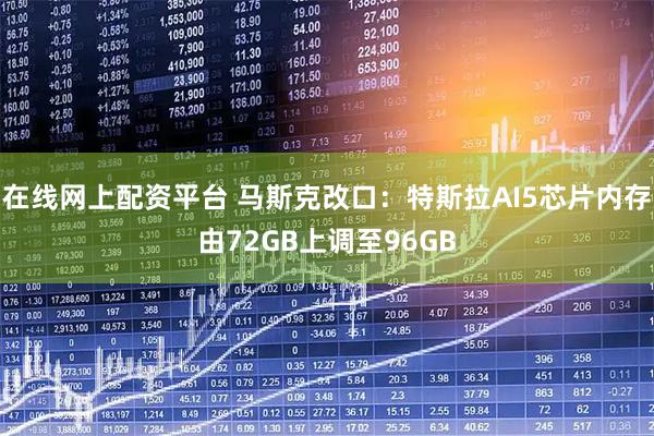 在线网上配资平台 马斯克改口：特斯拉AI5芯片内存由72GB上调至96GB